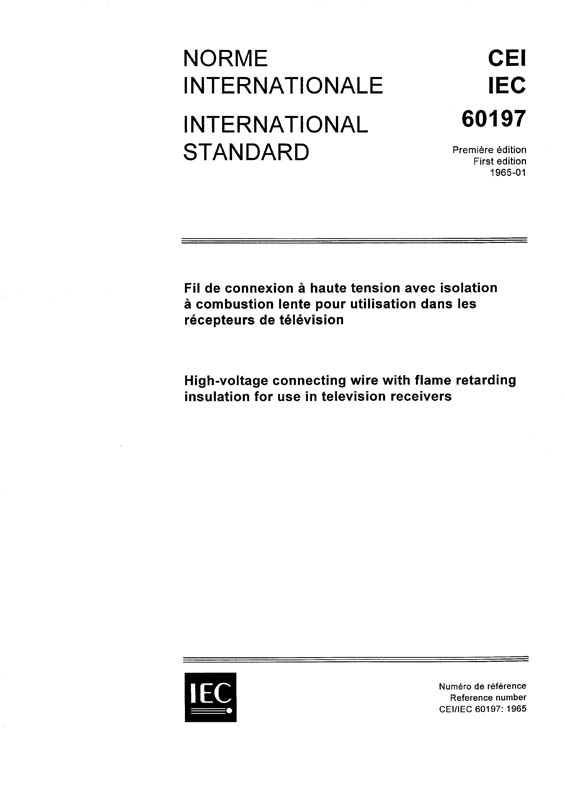 Cover IEC 60197:1965